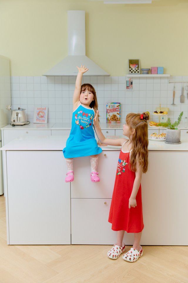 Sera - Korean Children Fashion - #magicofchildhood - Strawberry Strap One-piece - 11