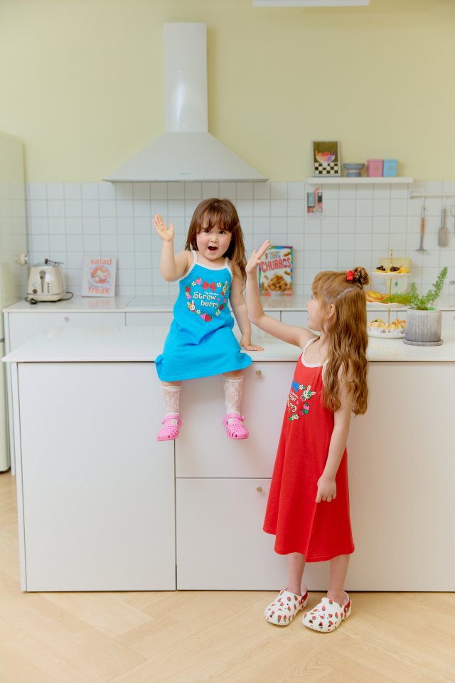 Sera - Korean Children Fashion - #minifashionista - Strawberry Strap One-piece - 12