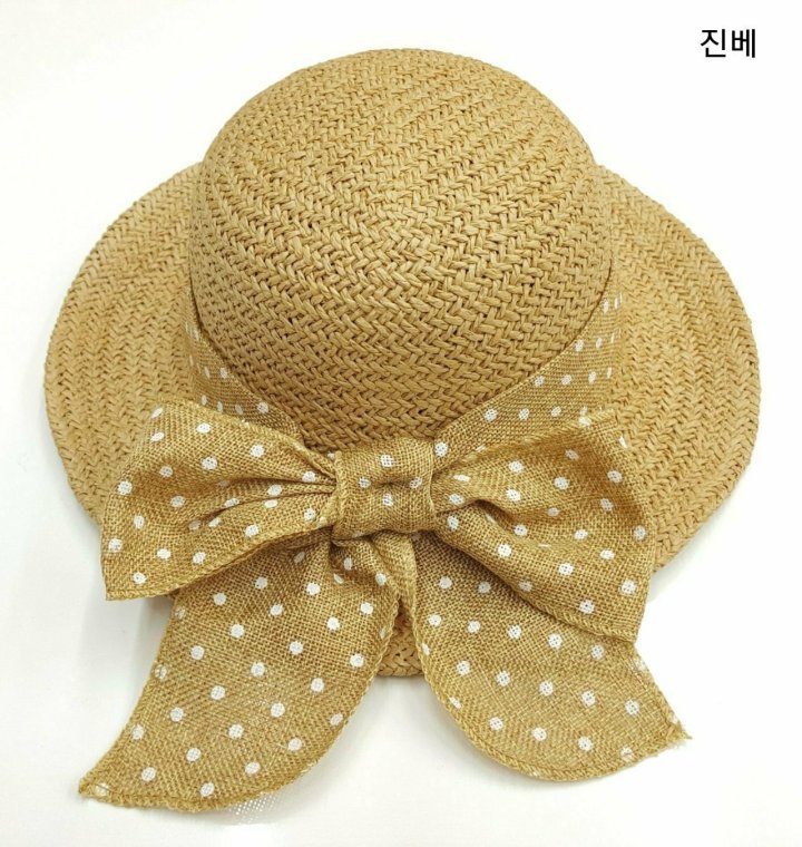 Shinseage Kids - Korean Baby Fashion - #babyboutique - Polka Dot Straw Hat - 4