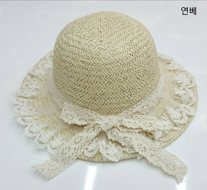 Shinseage Kids - Korean Baby Fashion - #babyboutique - Lace Straw Hat - 2