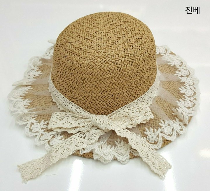 Shinseage Kids - Korean Baby Fashion - #babyboutique - Lace Straw Hat - 3