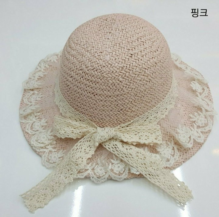 Shinseage Kids - Korean Baby Fashion - #babyboutique - Lace Straw Hat - 4