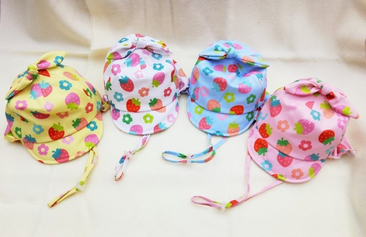 Shinseage Kids - Korean Baby Fashion - #babyootd - Strawberry Swim Cap