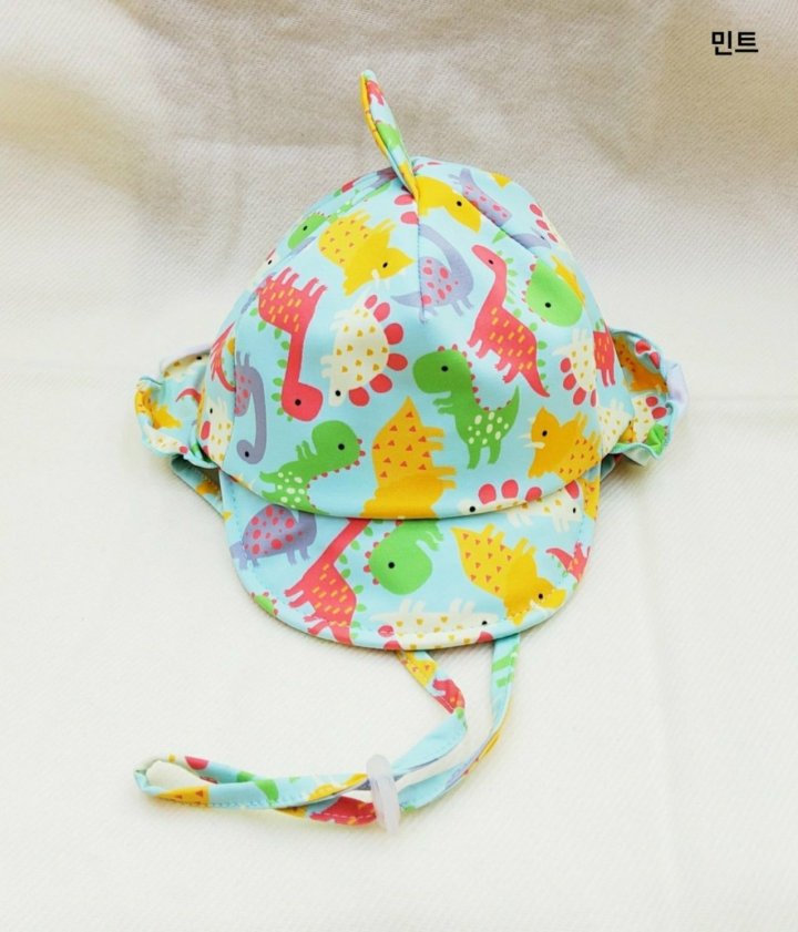 Shinseage Kids - Korean Baby Fashion - #babyootd - Dinosaur Swim Cap - 4