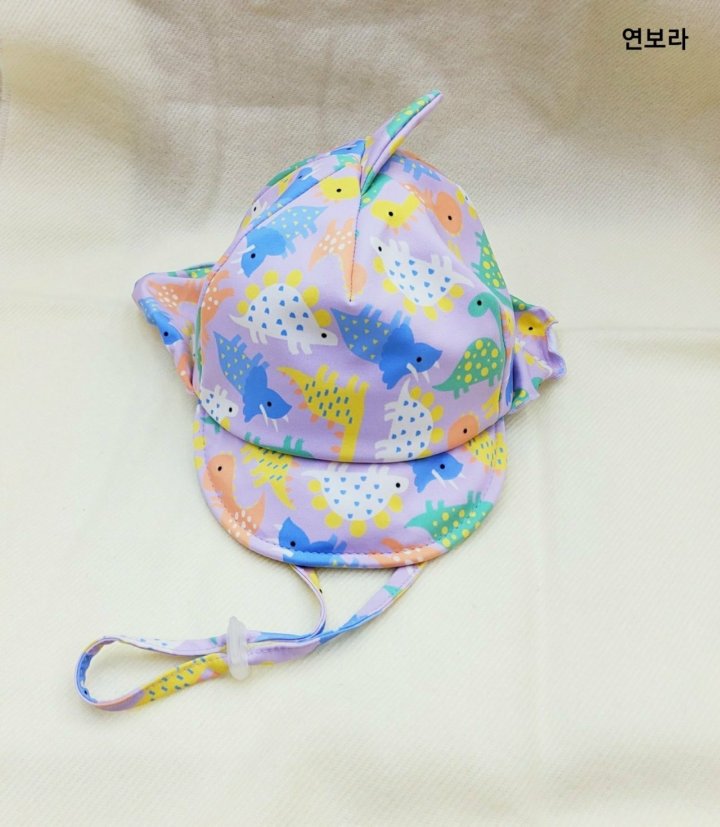 Shinseage Kids - Korean Baby Fashion - #babyoutfit - Dinosaur Swim Cap - 5