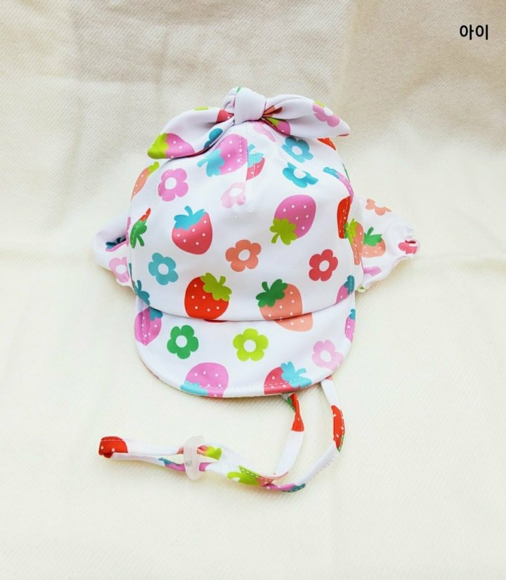 Shinseage Kids - Korean Baby Fashion - #babyoutfit - Strawberry Swim Cap - 2
