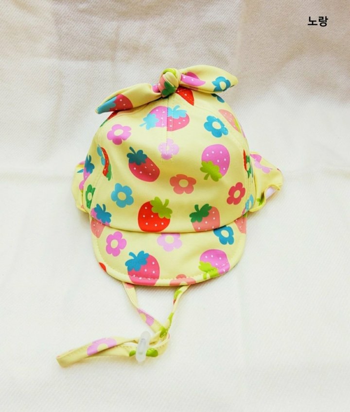 Shinseage Kids - Korean Baby Fashion - #babyoutfit - Strawberry Swim Cap - 3