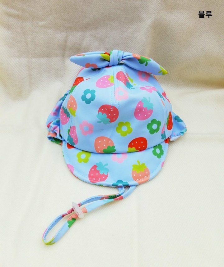 Shinseage Kids - Korean Baby Fashion - #babyoutfit - Strawberry Swim Cap - 4