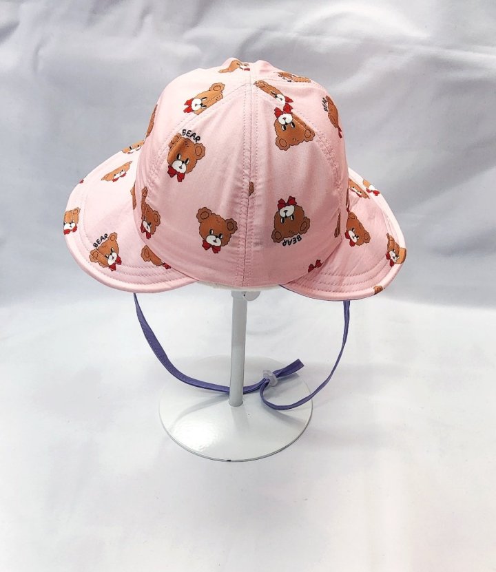Shinseage Kids - Korean Children Fashion - #Kfashion4kids - Two-Tone Visor Bear Bucket Hat - 10