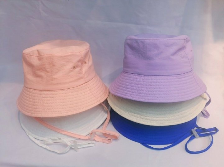 Shinseage Kids - Korean Children Fashion - #Kfashion4kids - Cool Plain Strap Bucket Hat