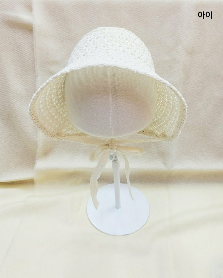 Shinseage Kids - Korean Children Fashion - #childofig - Crochet Patterned Straw Bonnet - 10