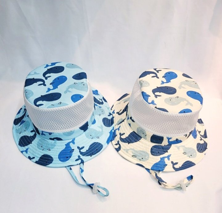 Shinseage Kids - Korean Children Fashion - #childofig - Whale Mesh Bucket Hat
