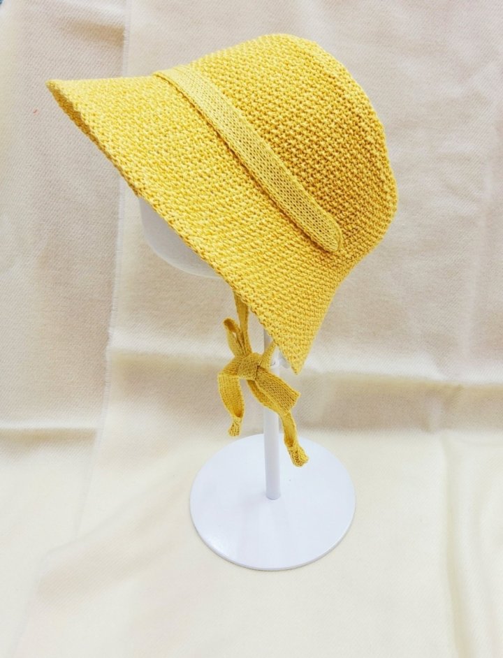 Shinseage Kids - Korean Children Fashion - #childrensboutique - Crochet Straw Half Bonnet - 10
