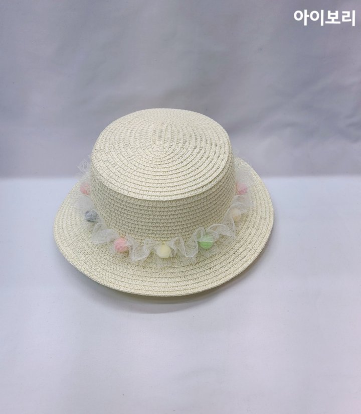 Shinseage Kids - Korean Children Fashion - #designkidswear - Rainbow Pom Straw Bucket Hat - 3