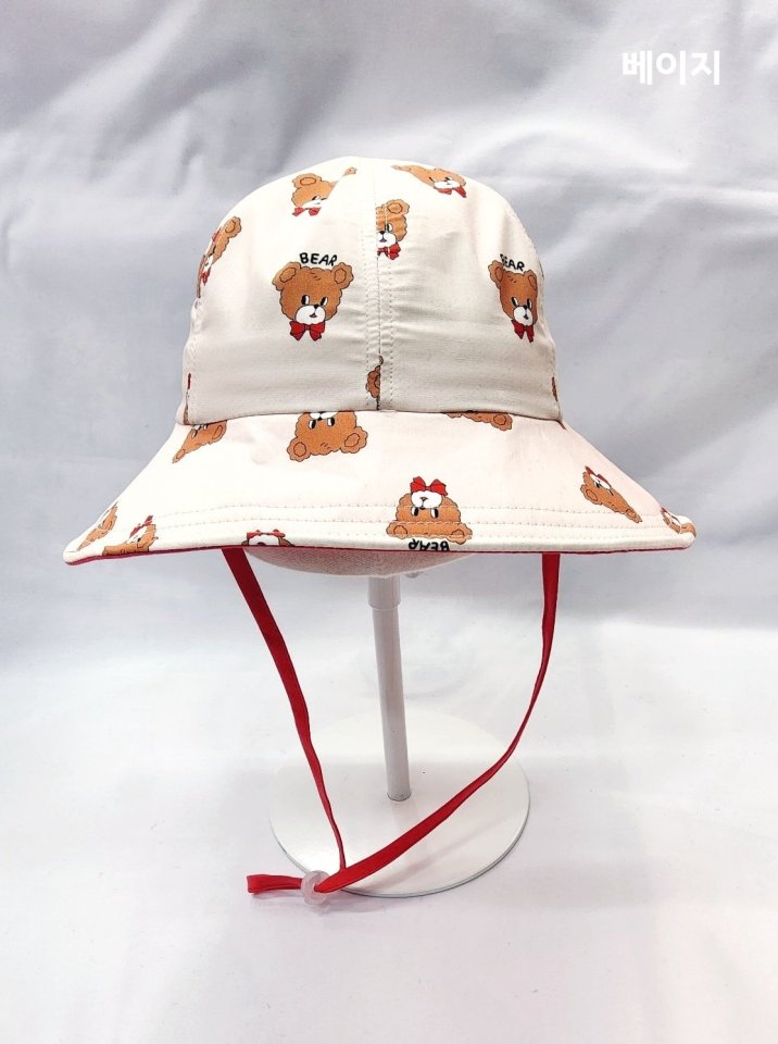 Shinseage Kids - Korean Children Fashion - #discoveringself - Two-Tone Visor Bear Bucket Hat - 5