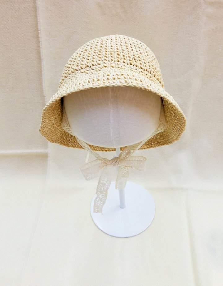 Shinseage Kids - Korean Children Fashion - #discoveringself - Straw Lace Chaplin Hat - 5