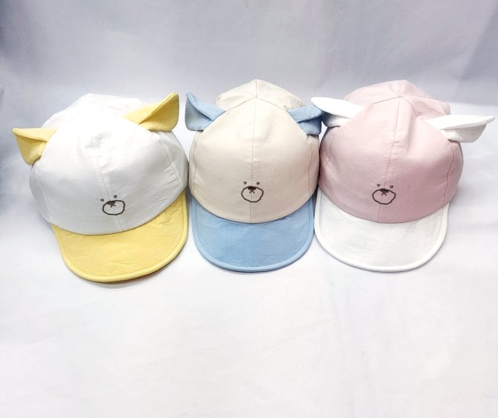 Shinseage Kids - Korean Children Fashion - #discoveringself - Two-Tone Long Ears Cap
