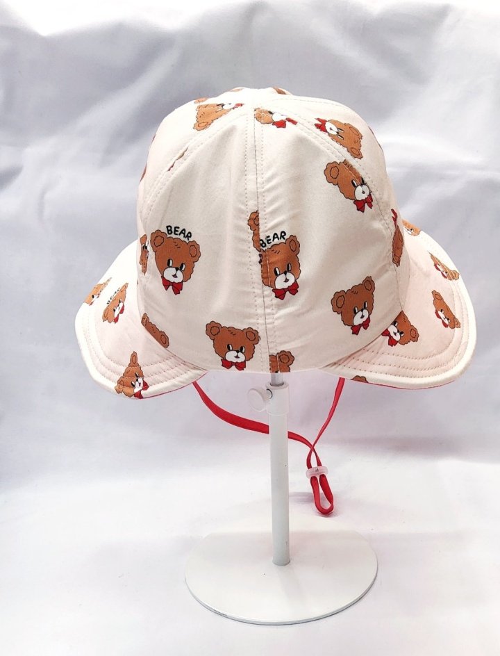 Shinseage Kids - Korean Children Fashion - #fashionkids - Two-Tone Visor Bear Bucket Hat - 6