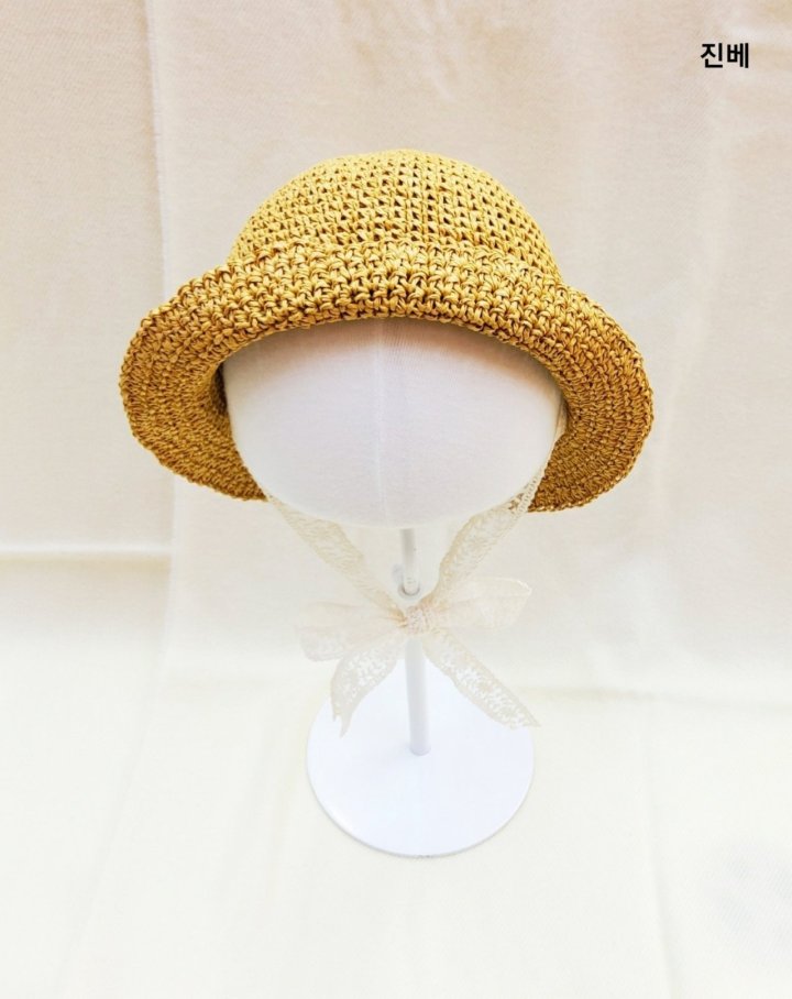 Shinseage Kids - Korean Children Fashion - #fashionkids - Straw Lace Chaplin Hat - 6