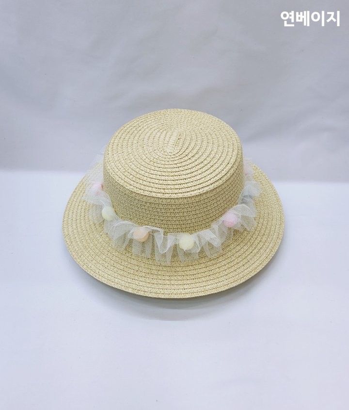 Shinseage Kids - Korean Children Fashion - #fashionkids - Rainbow Pom Straw Bucket Hat - 5