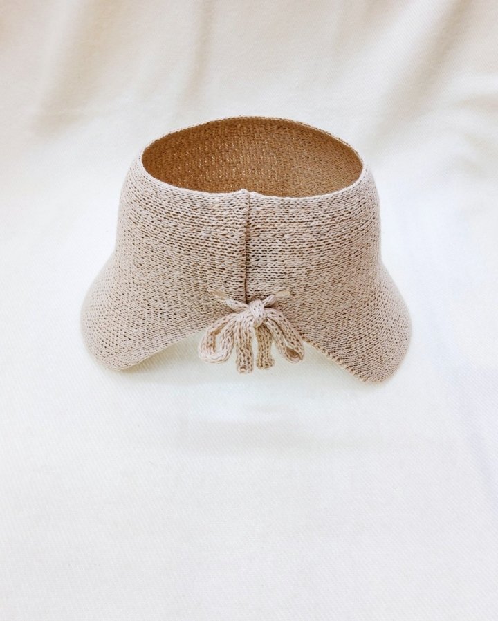 Shinseage Kids - Korean Children Fashion - #kidsstore - Crochet Ribbon Half Cap - 3