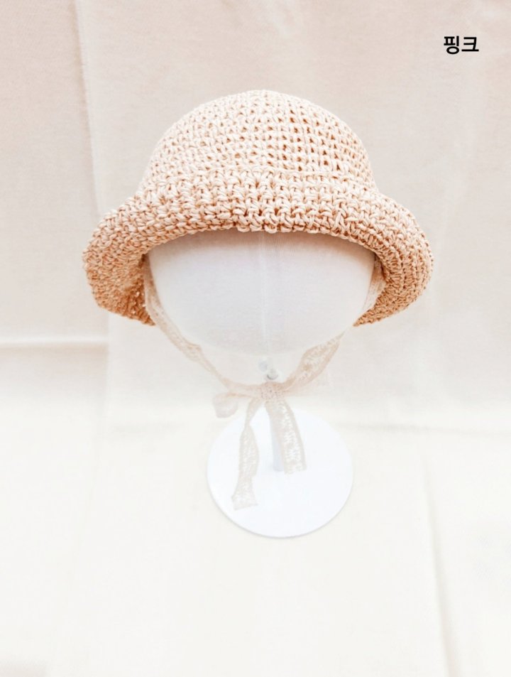Shinseage Kids - Korean Children Fashion - #kidsstore - Straw Lace Chaplin Hat - 8