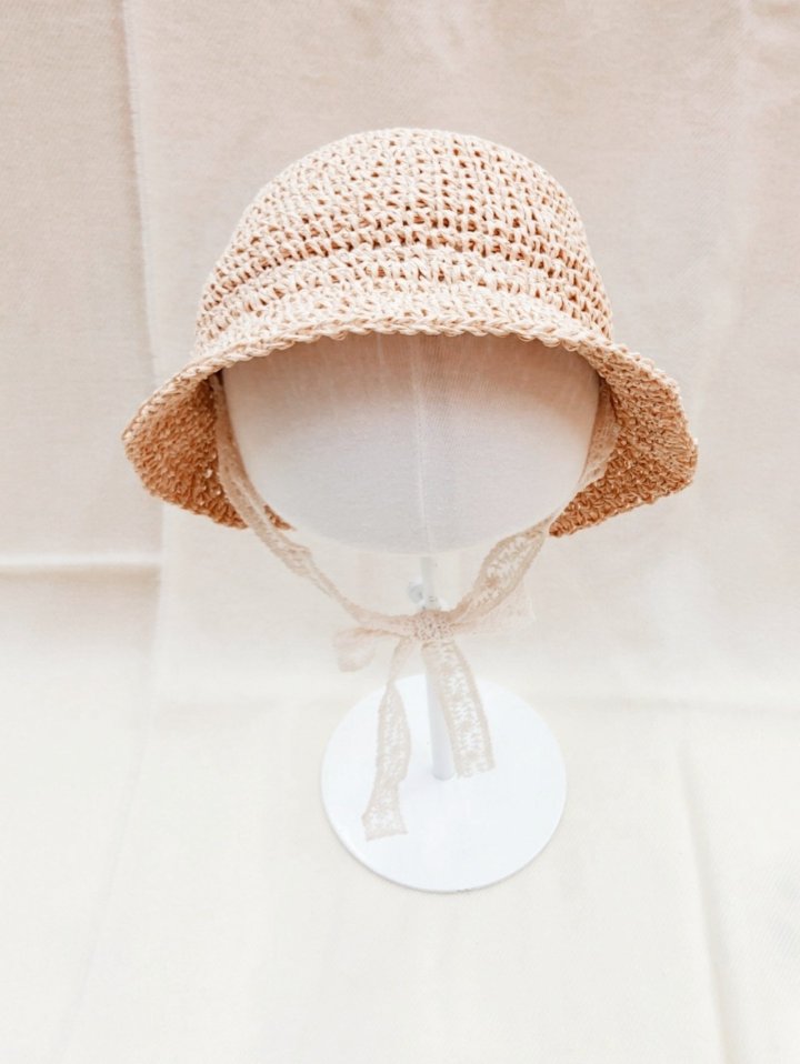 Shinseage Kids - Korean Children Fashion - #kidzfashiontrend - Straw Lace Chaplin Hat - 9