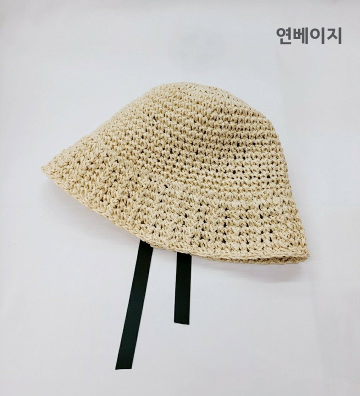 Shinseage Kids - Korean Children Fashion - #magicofchildhood - Straw Point Ribbon Bucket Hat - 3
