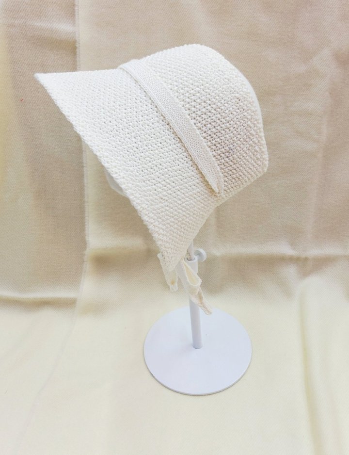 Shinseage Kids - Korean Children Fashion - #minifashionista - Crochet Straw Half Bonnet - 6