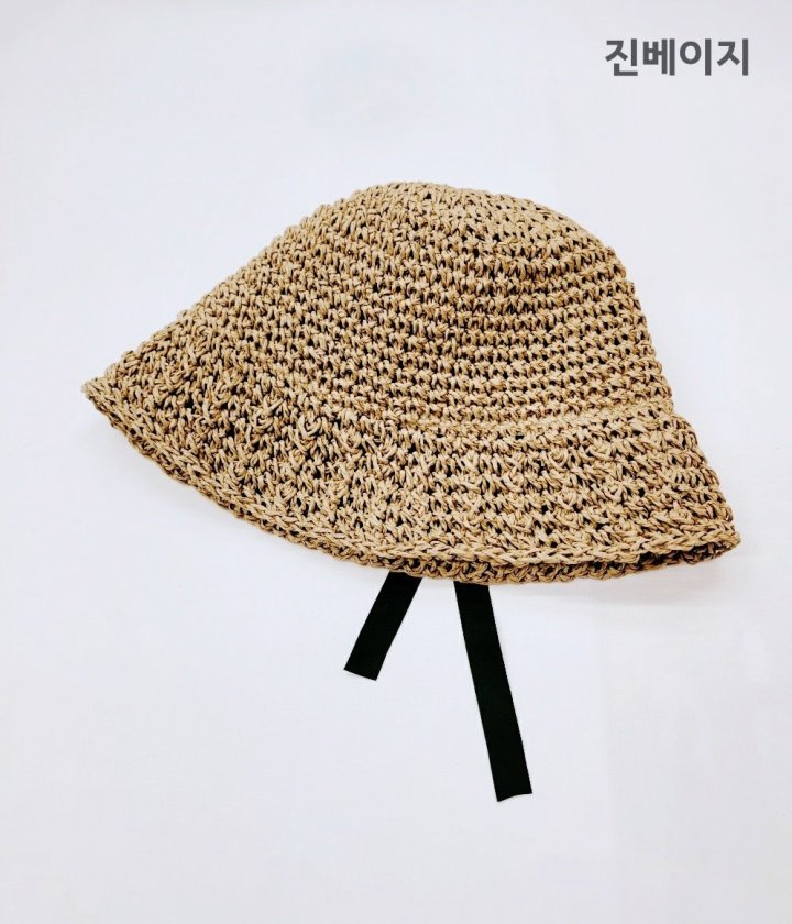 Shinseage Kids - Korean Children Fashion - #magicofchildhood - Straw Point Ribbon Bucket Hat - 4