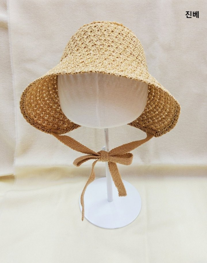 Shinseage Kids - Korean Children Fashion - #prettylittlegirls - Crochet Patterned Straw Bonnet - 8
