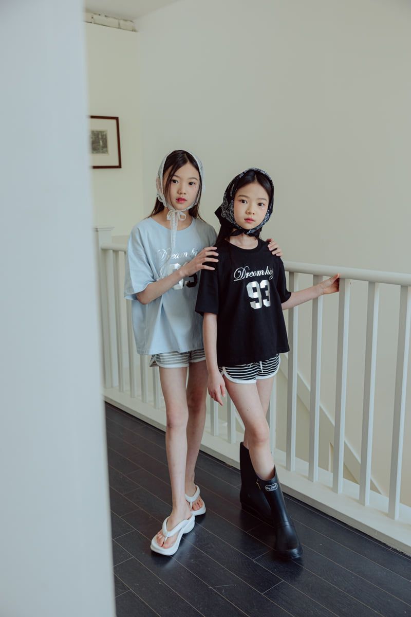 Sm2 - Korean Children Fashion - #Kfashion4kids - Stripe Rubber Pants