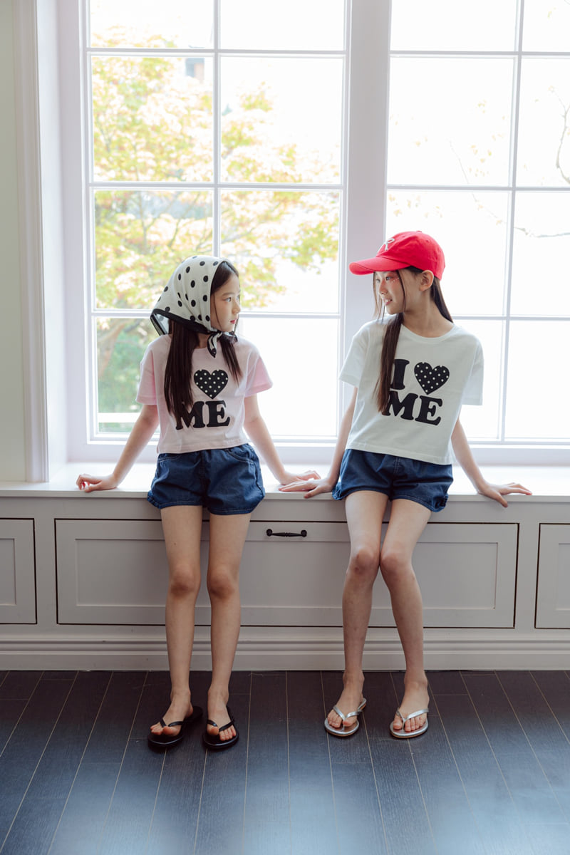 Sm2 - Korean Children Fashion - #Kfashion4kids - Heart Denim Pants - 8