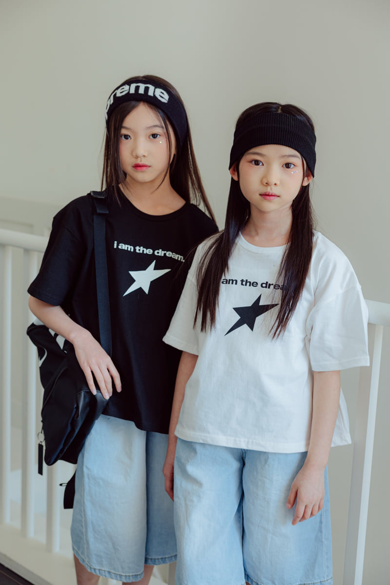 Sm2 - Korean Children Fashion - #childofig - Star Lettering Tee