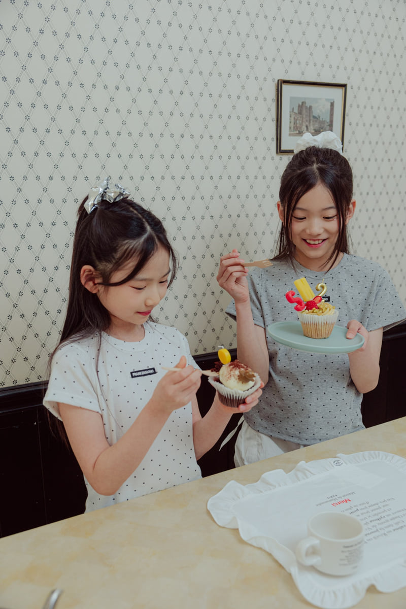 Sm2 - Korean Children Fashion - #childrensboutique - Ribbed Dot Tee - 8