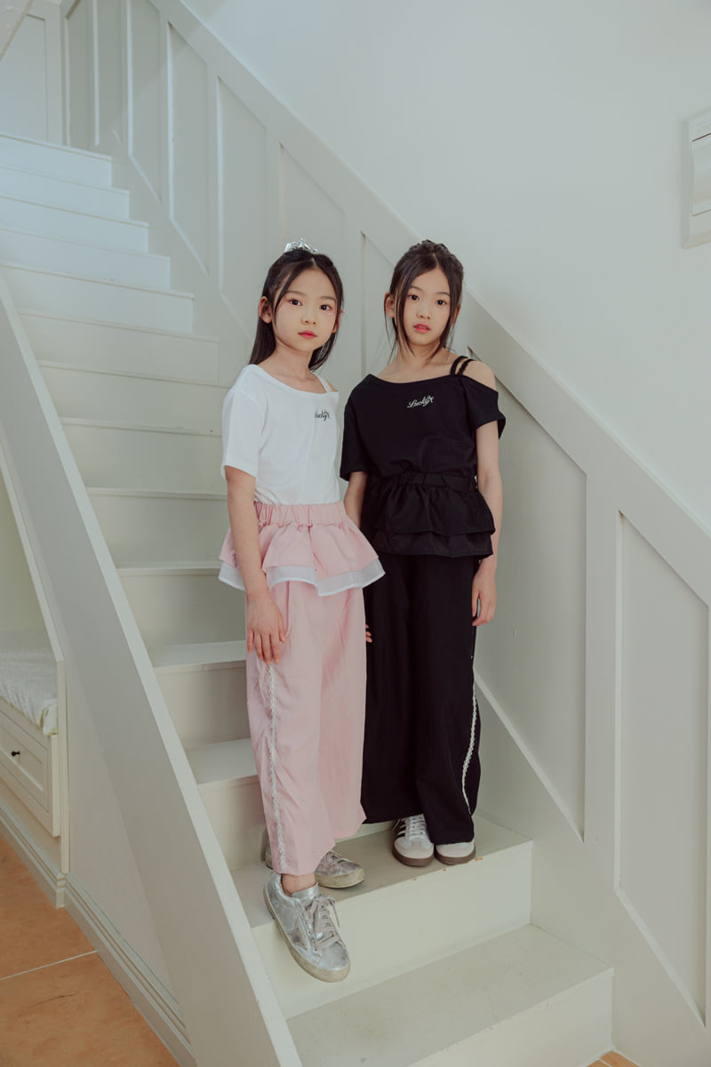 Sm2 - Korean Children Fashion - #fashionkids - Open Shoulder Short Sleeve Tee - 3