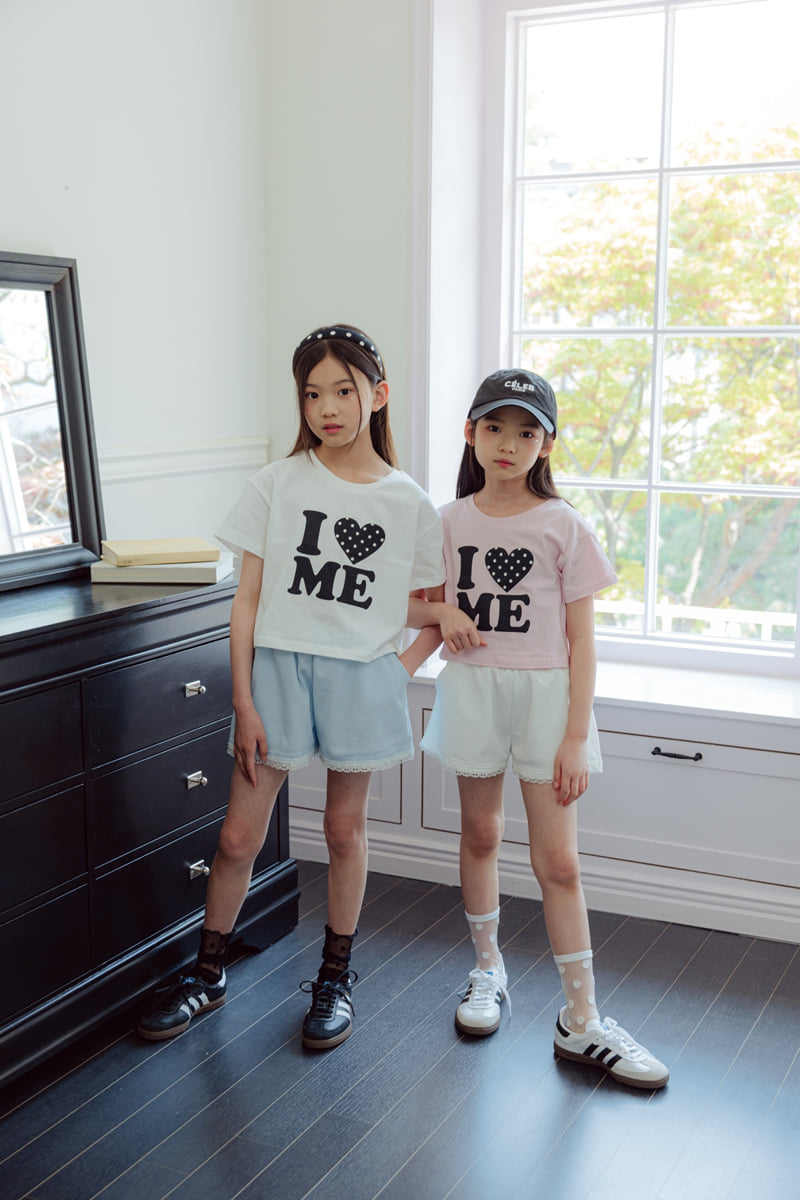 Sm2 - Korean Children Fashion - #kidsshorts - Dot Heart Tee - 3