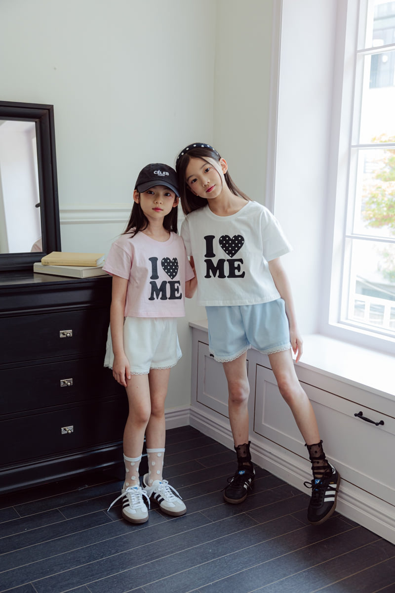 Sm2 - Korean Children Fashion - #kidsshorts - Dot Heart Tee - 4