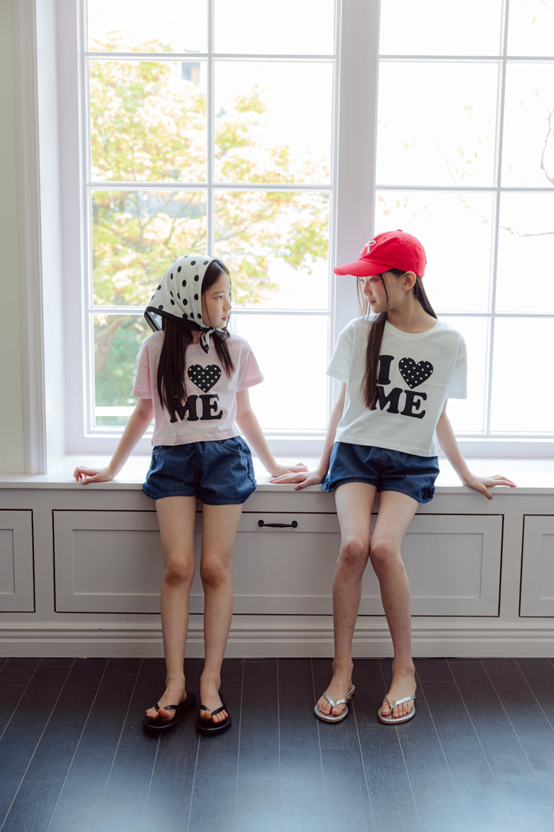 Sm2 - Korean Children Fashion - #littlefashionista - Heart Denim Pants - 9