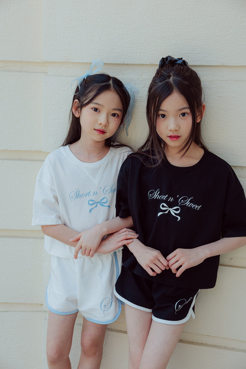 Sm2 - Korean Children Fashion - #magicofchildhood - Ribbon Top Bottom Set - 7