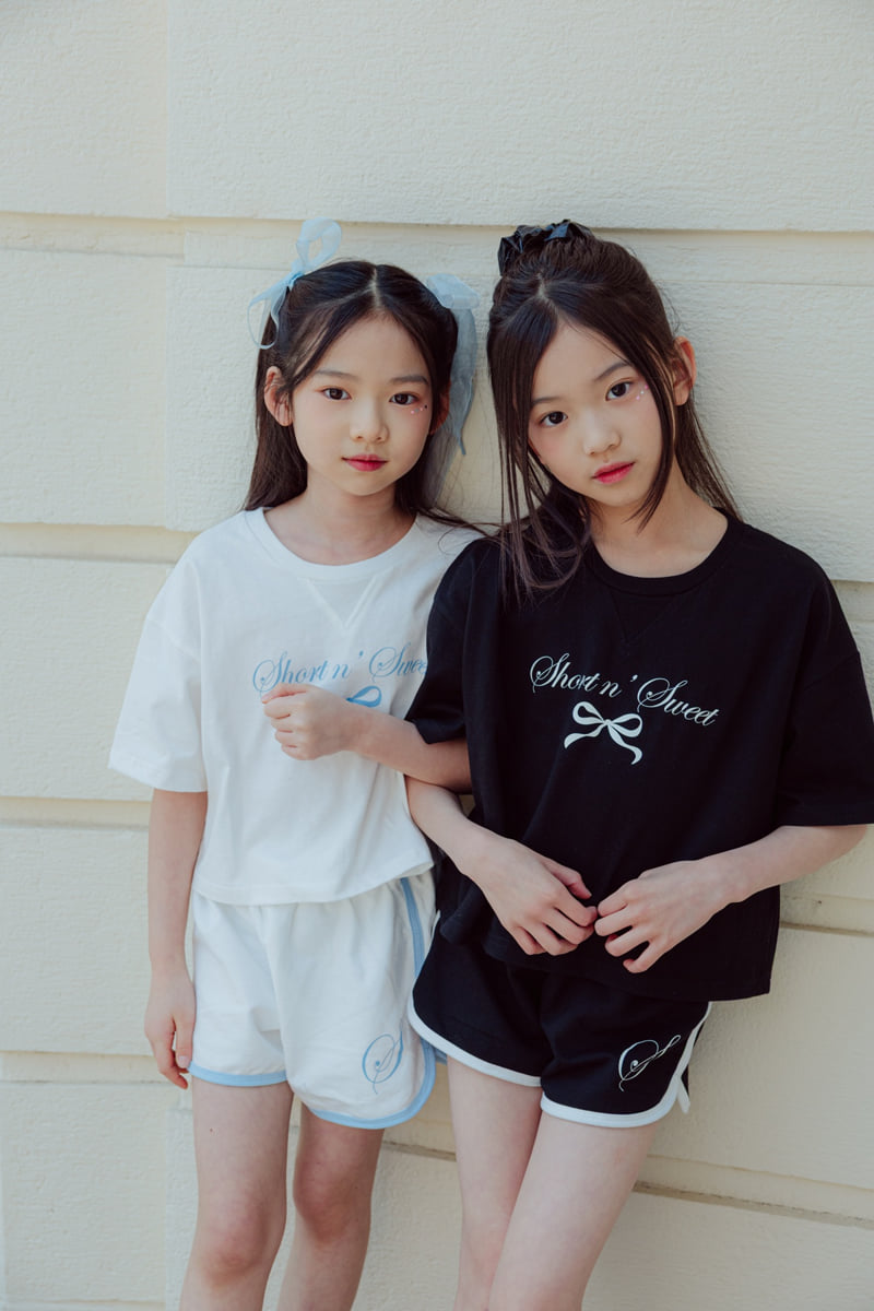 Sm2 - Korean Children Fashion - #minifashionista - Ribbon Top Bottom Set - 8