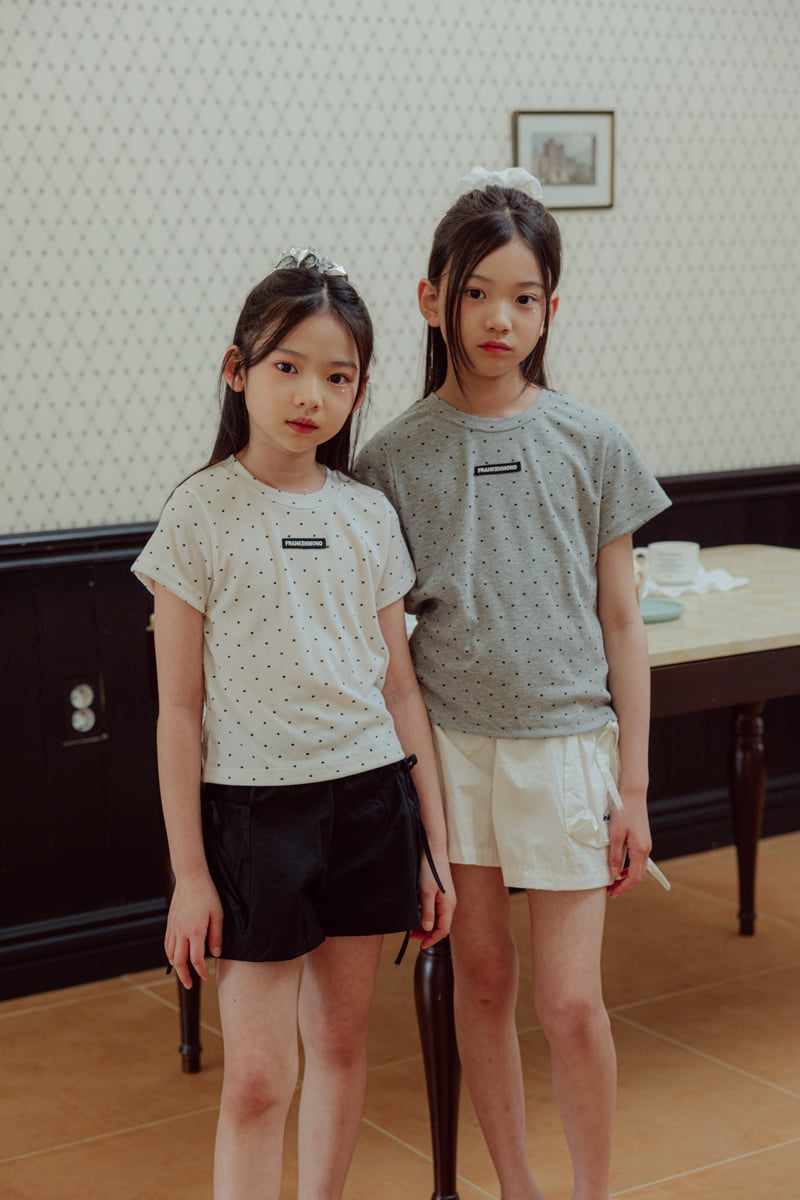 Sm2 - Korean Children Fashion - #minifashionista - Ribbed Dot Tee - 2