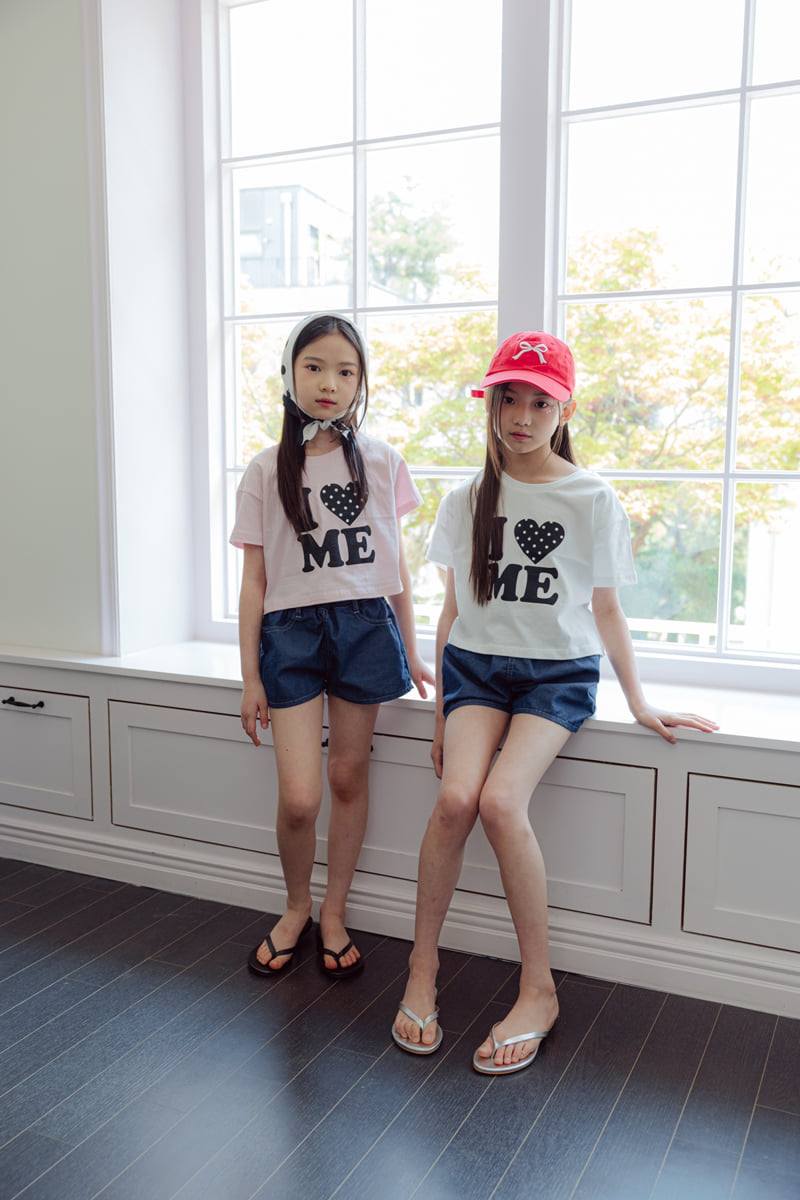 Sm2 - Korean Children Fashion - #minifashionista - Heart Denim Pants - 11