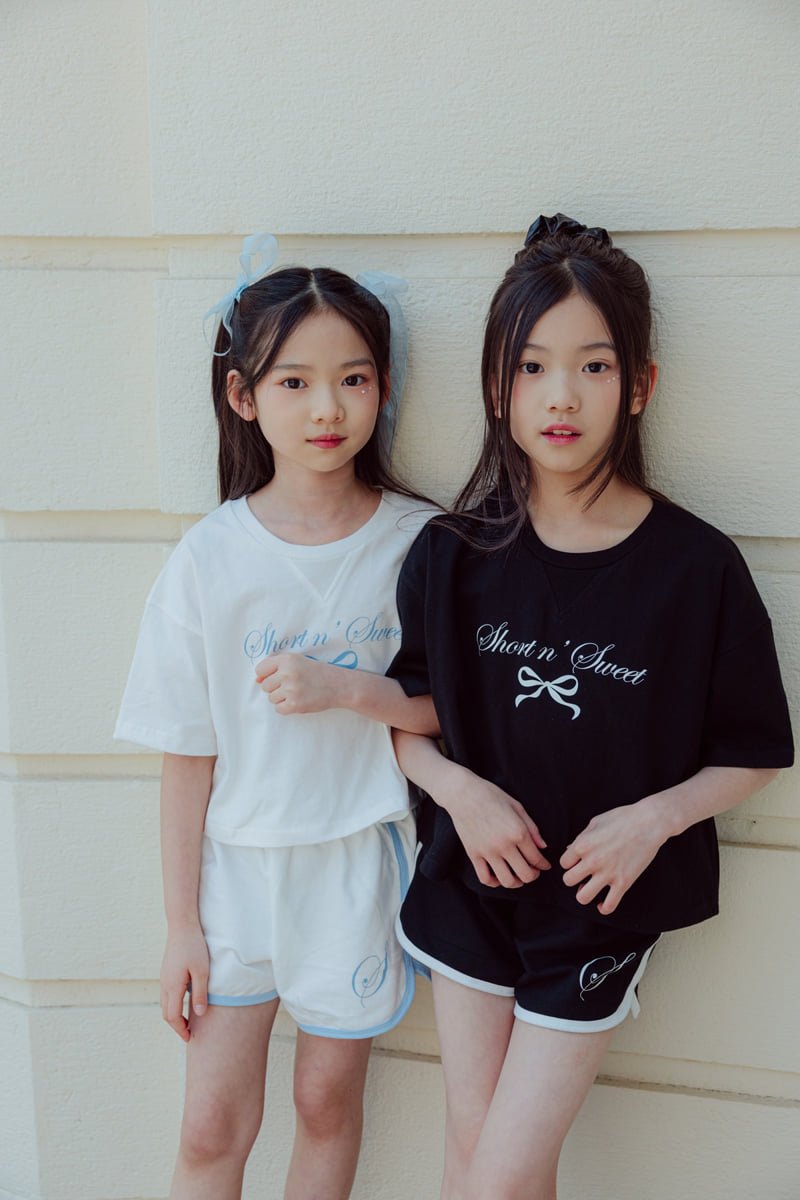 Sm2 - Korean Children Fashion - #prettylittlegirls - Ribbon Top Bottom Set - 9