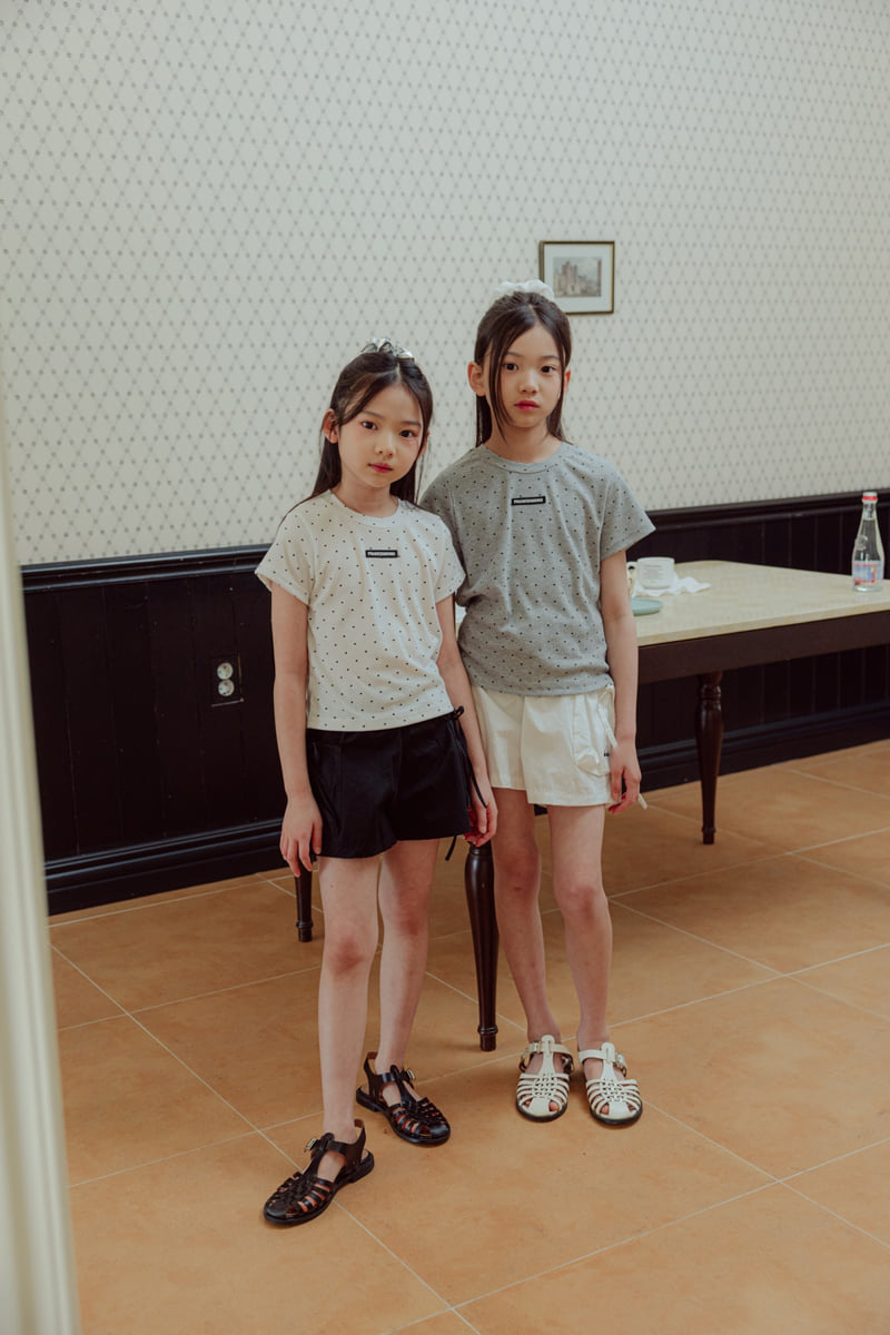 Sm2 - Korean Children Fashion - #prettylittlegirls - Ribbed Dot Tee - 3