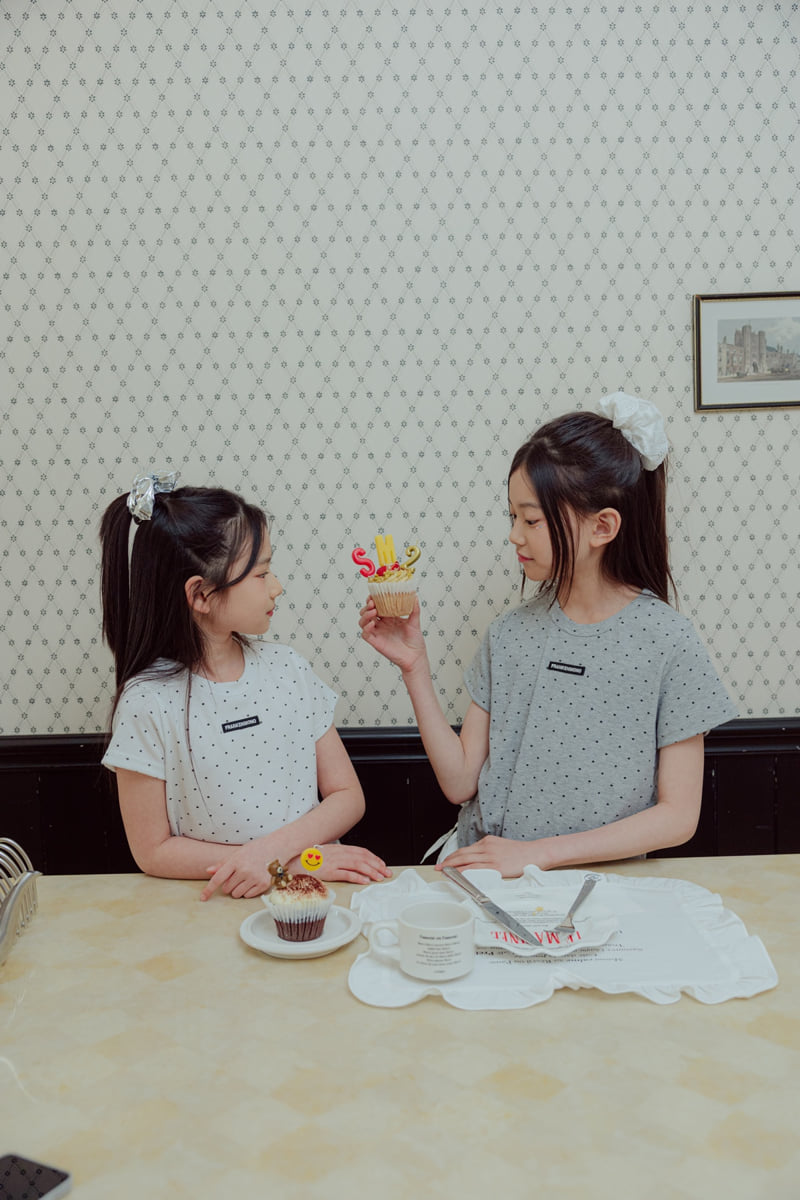 Sm2 - Korean Children Fashion - #stylishchildhood - Ribbed Dot Tee - 6