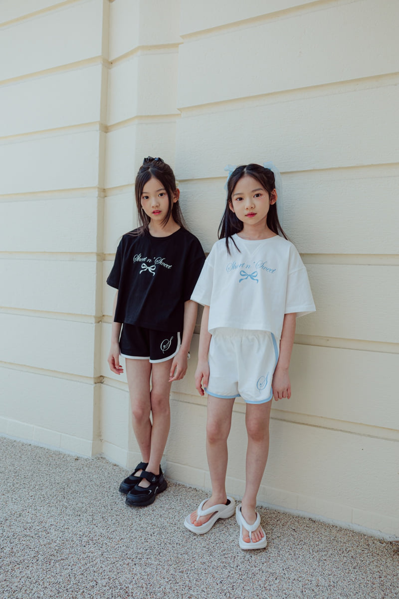 Sm2 - Korean Children Fashion - #todddlerfashion - Ribbon Top Bottom Set - 10
