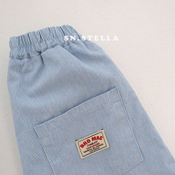 Sn.stella - Korean Children Fashion - #childofig - Blue Blue Pants - 9