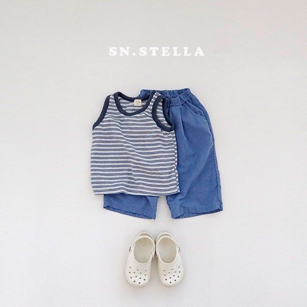 Sn.stella - Korean Children Fashion - #childofig - Melange Stripe Sleeveless - 7