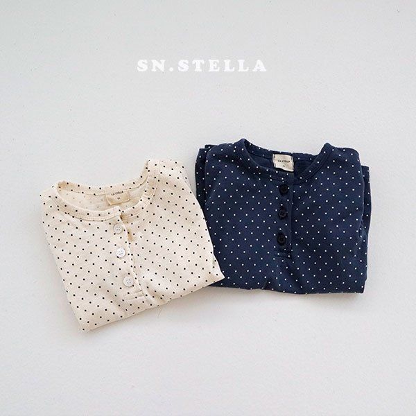 Sn.stella - Korean Children Fashion - #childofig - Mini Dot Tee - 5